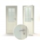 baltos spalvos vidaus medinės durys skandinaviško dizaino, kokybiškos
