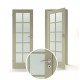pilkos spalvos vidaus medinės durys skandinaviško dizaino, Stakta 92mm