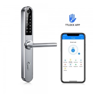 Išmanioji durų rankena iNOVO (Waterproof IP55) Bluetooth C72mm (Sidabrinė)