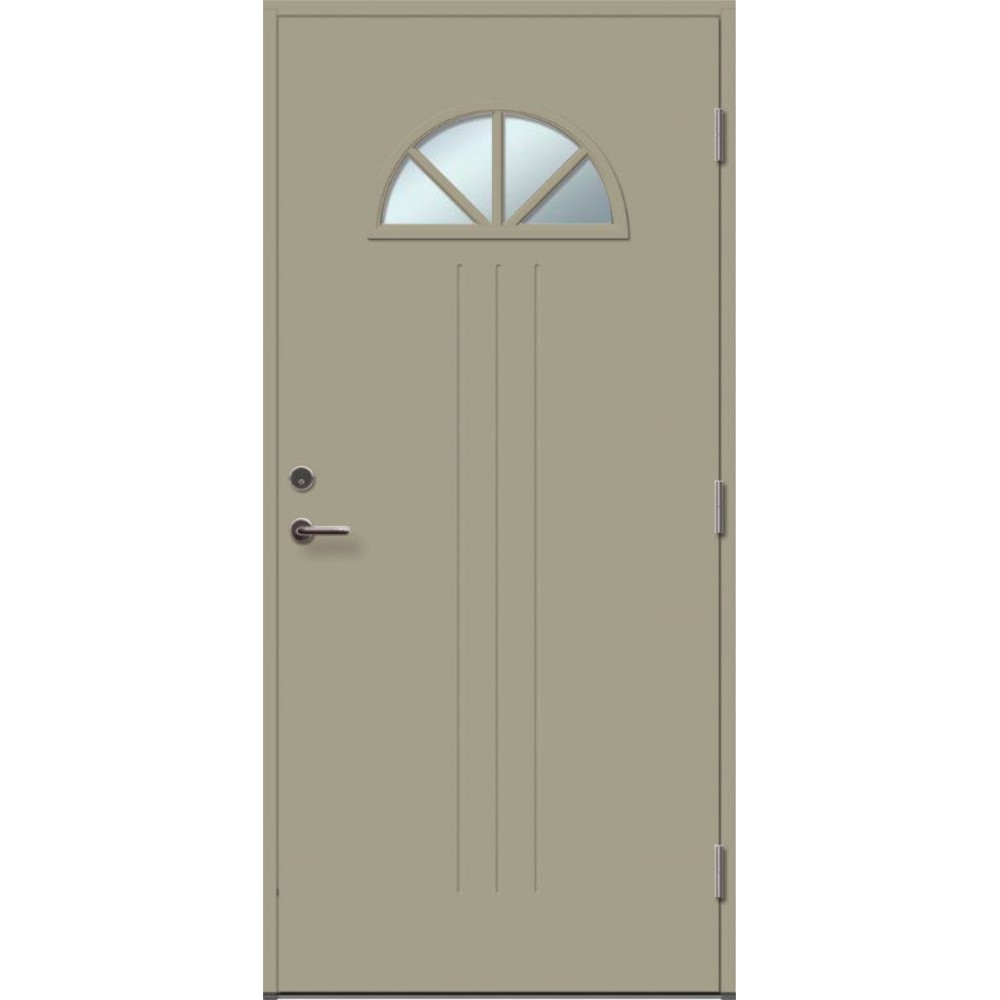 šviesiai pilkos spalvos durys, modernaus dizaino