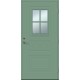mėtinės žalios spalvos durys, klijuotos pušies