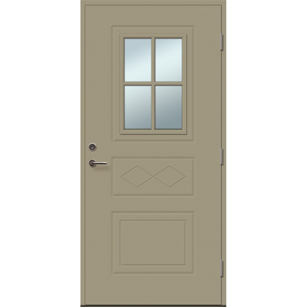 chaki spalvos durys, dažytos durys