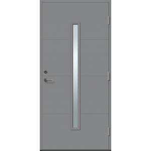 Skydinės Exterior dažytos lauko durys su stiklu - STORO 1R