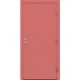 raudonos spalvos metalinė lauko durys VMT-0, Slenkstis ąžuolinis lakuotas su aliuminiu