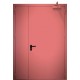 raudonos spalvos metalinės dvivėrės vidaus durys  PROTECTUS, staktos 100m