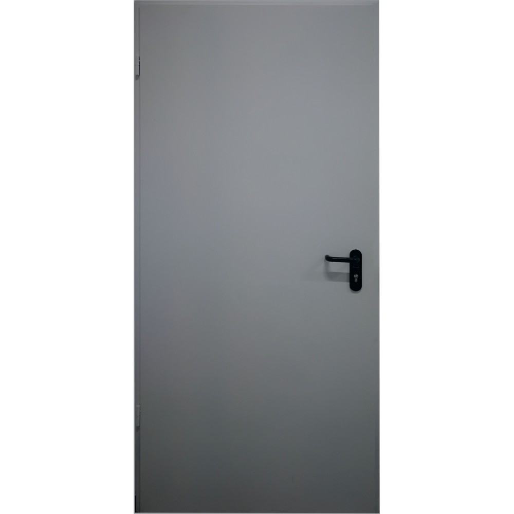 tamsiai pilkos spalvos metalinės vidaus durys PROTECTUS, oro pralaidumo klasė 4