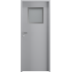 sidabrinės spalvos metalinės priešgaisrinės durys, cinkuotos skardos storis 0.7mm