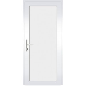 PVC lauko durys, šviesiai baltos spalvos - Therm Light White