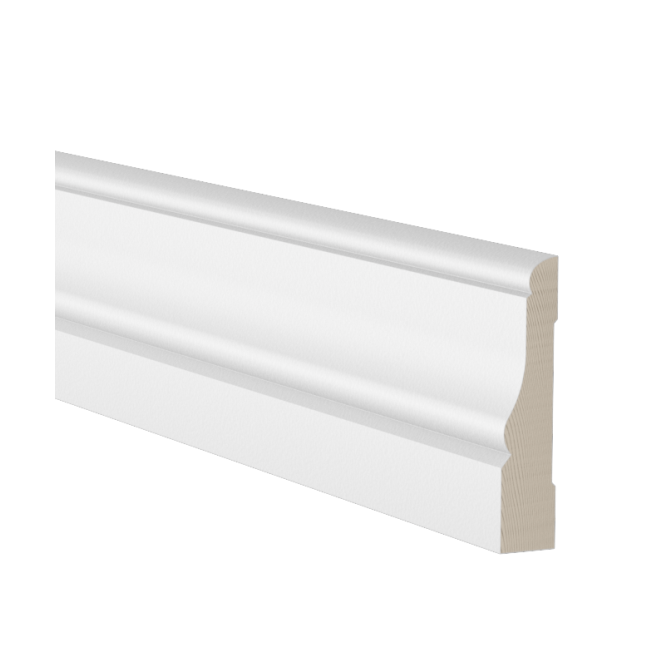 Grindjuostės PO 15x70x2440 frezuota pušinė balta S0502-Y