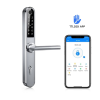 Išmanioji durų rankena iNOVO IP55 su cilindru 72mm Bluetooth&Wi-Fi su nuotoliniu valdymu Sidabrinė