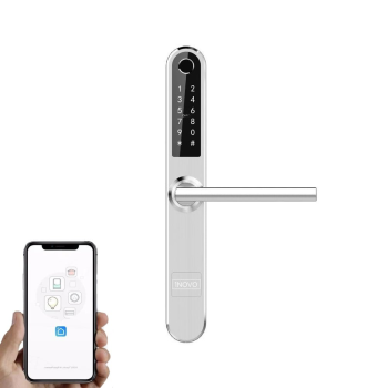 Išmanioji durų rankena iNOVO (Waterproof IP55) Bluetooth Sidabrinė